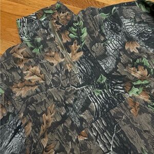 Vintage Real Tree Camo Half Zip Sweater
